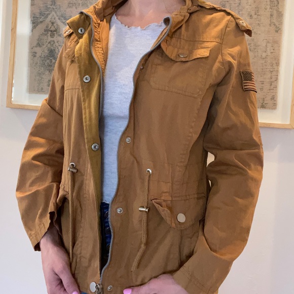 Ymi Womens Utility Jacket Goldmustard 